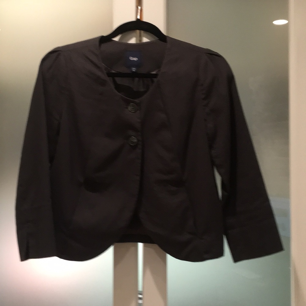 Gap waffle weave grey cotton jacket